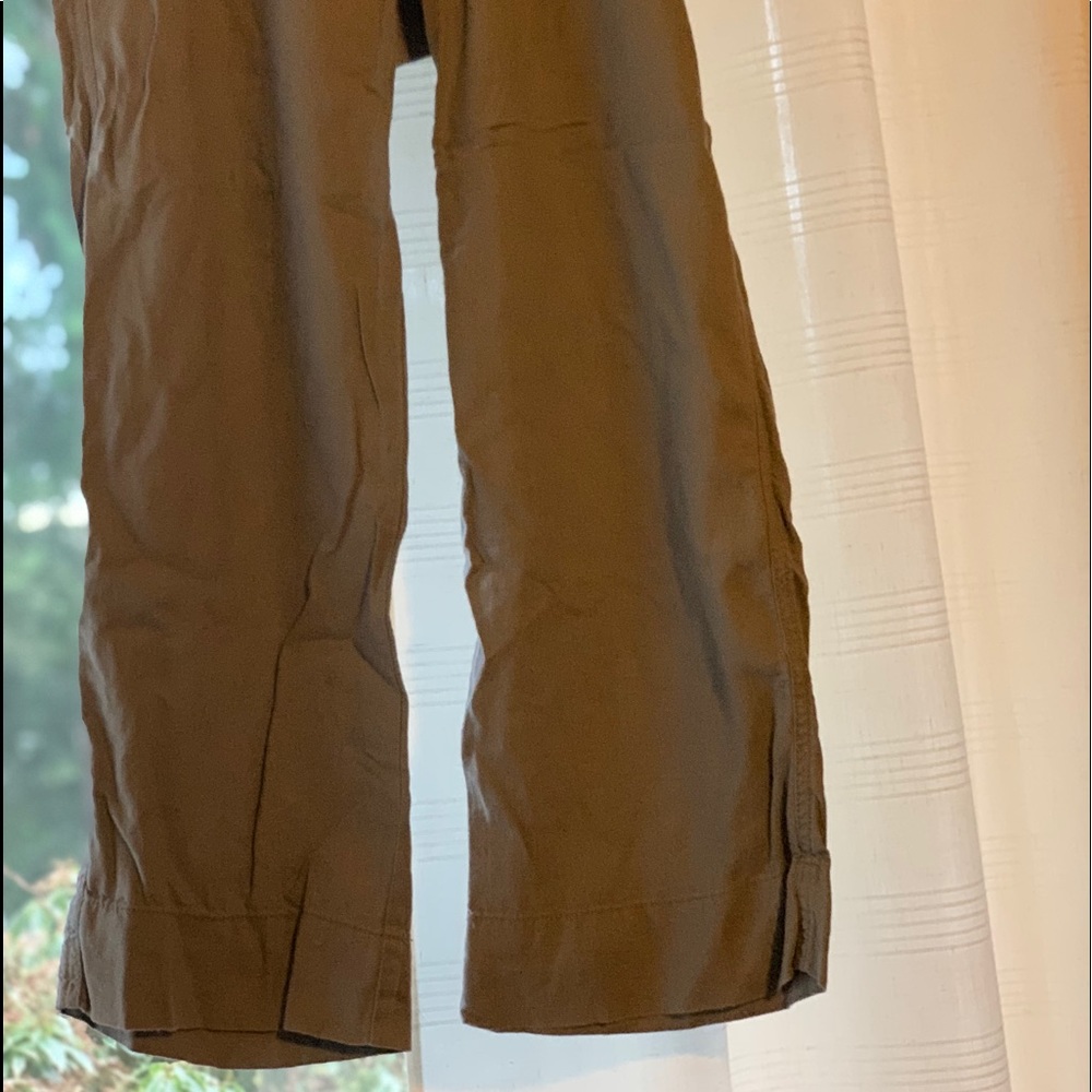 Lt grey linen type maternity pants flowy Medium